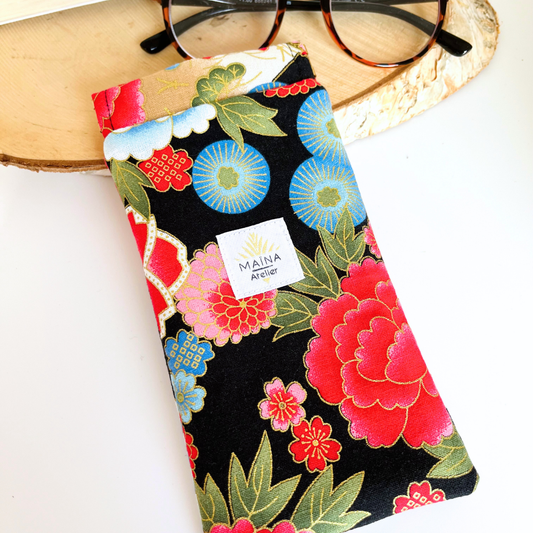 Étui à lunettes Camélia