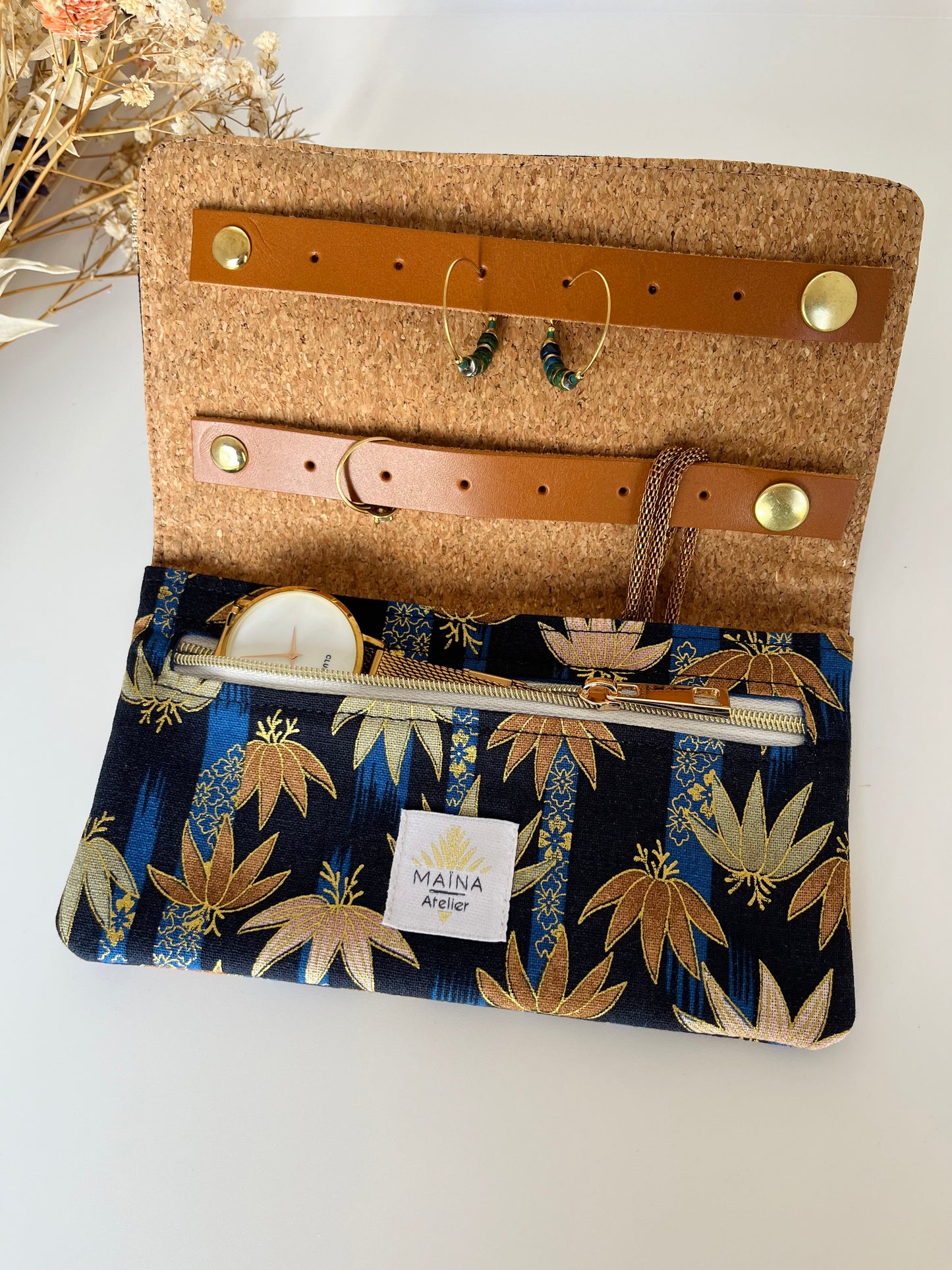 Pochette à bijoux de voyage Lotus