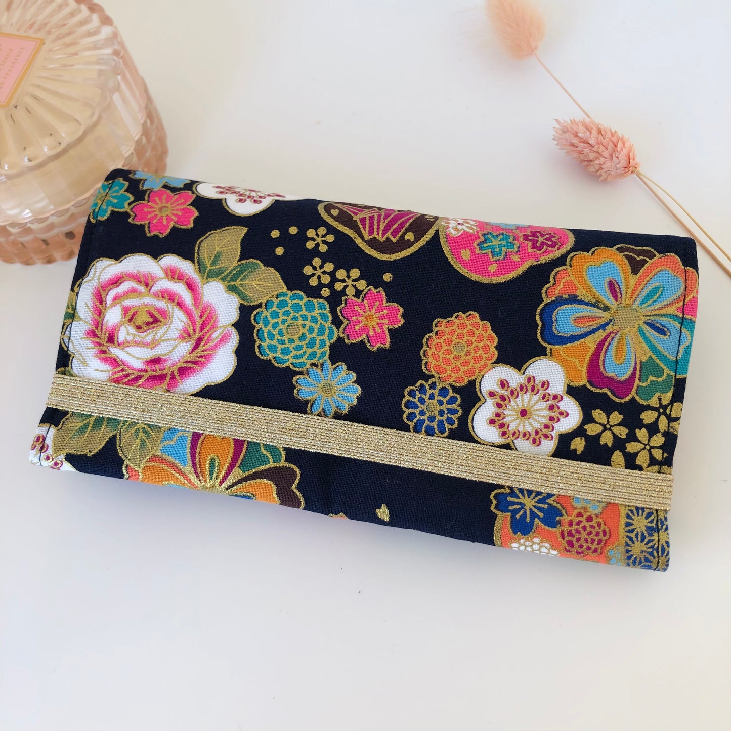 Pochette à bijoux fleur