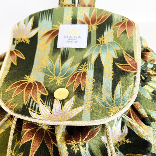 Bourse à maquillage Lotus vert