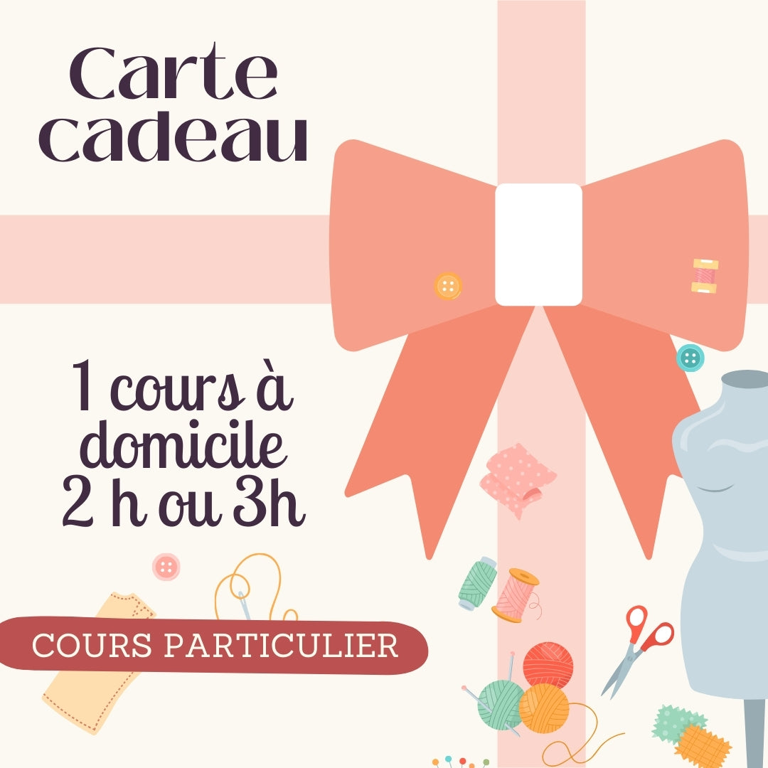 carte cadeaux cours domicile